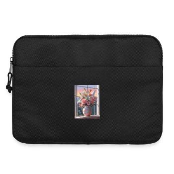 Vases of Flowers at Sunset - Laptop bag 15" - black - Front