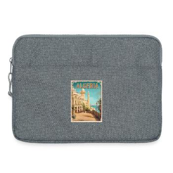 Algerien Küste Historischer Blick - Laptoptasche 15" - Grau meliert - Vorne