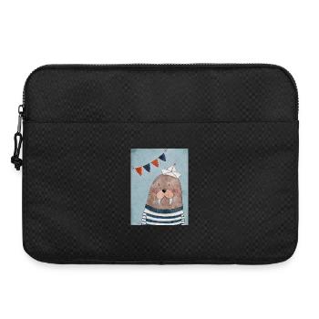 Maritime Walrus Captain - Laptop bag 15" - black - Front
