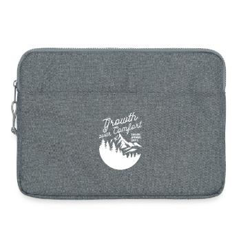 Wachstum vor Komfort - Laptoptasche 15" - Grau meliert - Vorne