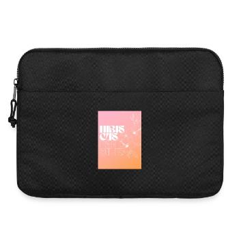 Hibiscus Design floral personnalisé - Sacoche pour ordinateur portable 15 pouces - noir - Devant