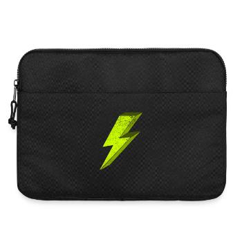 Luminous Electric Flash Illustration 3D - Laptop bag 15" - black - Front