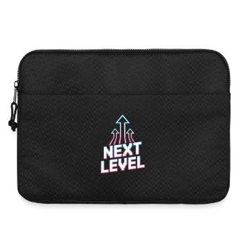 Next Level Gamer Pixel Retro Aufstieg Pfeile - Laptoptasche 15" - Schwarz - Vorne
