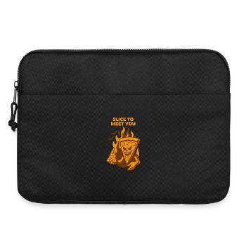 Devilish Pizza - Slice to meet you - Laptop bag 15" - black - Front