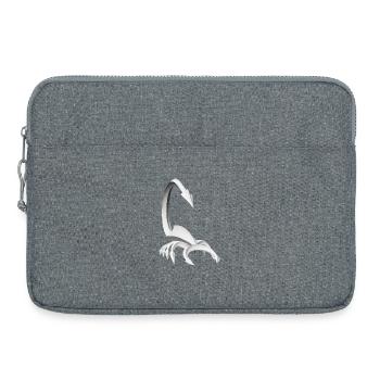 Futuristic scorpion in black and white - Laptop bag 15" - heather grey - Front