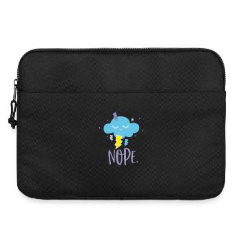 Kawaii Cloud No Nope - Laptop bag 15" - black - Front