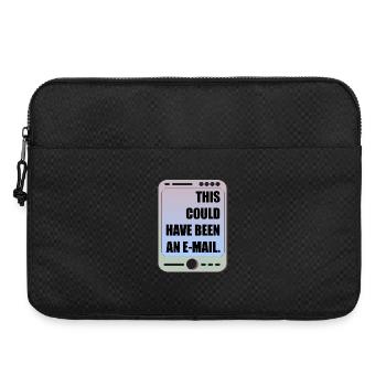 FUNNY OFFICE MEETING E-MAIL - Laptop bag 15" - black - Front