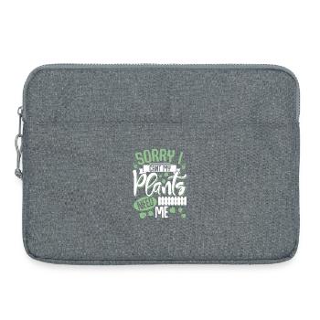 Jardins familiaux - Sacoche pour ordinateur portable 15 pouces - gris chiné - Devant