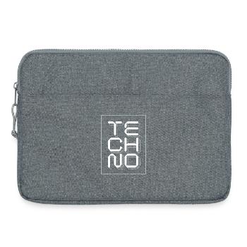 Techno music logo Glyphs - Laptop bag 15" - heather grey - Front