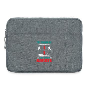 Shotokan Karate Zanshin Design - Laptop bag 15" - heather grey - Front