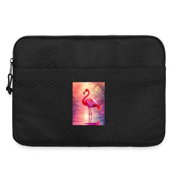Flamingo – Geist der Anmut und Farbe - Laptoptasche 15" - Schwarz - Vorne