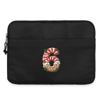Christmas Numeral 6 Frosting - Laptop bag 15" - black - Front