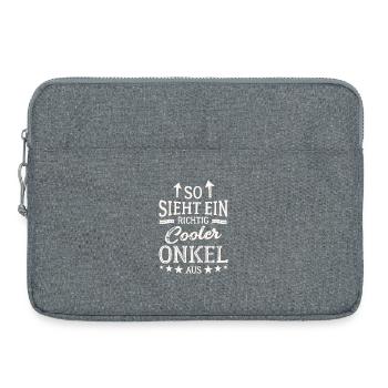 This is what a really cool uncle looks like - Laptop bag 15" - heather grey - Front