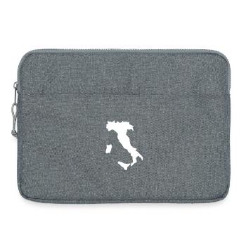 Silhouette italienne contour - Sacoche pour ordinateur portable 15 pouces - gris chiné - Devant