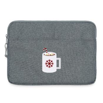 Snowflake Cocoa Mug Kunst - Laptoptasche 15" - Grau meliert - Vorne