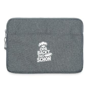 Opa backt das schon - Laptoptasche 15" - Grau meliert - Vorne