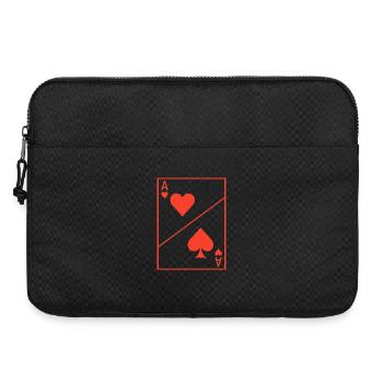Ace of Heart Costume Poker Carnaval Cadeau Drôle - Sacoche pour ordinateur portable 15 pouces - noir - Devant
