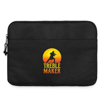 Créateur de jeux de mots Musicien Violoniste Homme - Sacoche pour ordinateur portable 15 pouces - noir - Devant