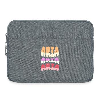 Nom de l’aria - Sacoche pour ordinateur portable 15 pouces - gris chiné - Devant