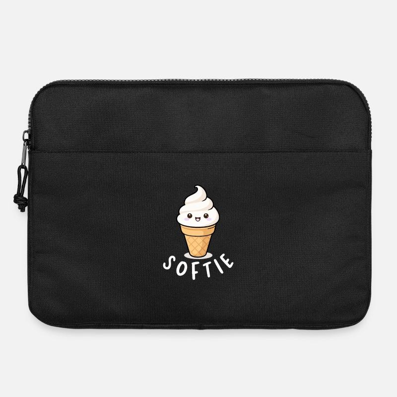 Softie Soft Sweet Love Love Statement Minimal Statement - Sacoche pour ordinateur portable 15 pouces - noir