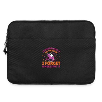 Unicorn forget where i put it - Laptop bag 15" - black - Front