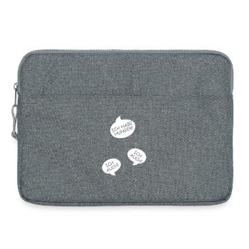 Annonce de la grossesse Maman des triplés Maman - Sacoche pour ordinateur portable 15 pouces - gris chiné - Devant