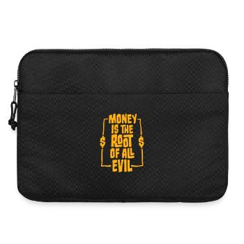 L’argent racine Capitalisme maléfique Cupidité Riches financiers - Sacoche pour ordinateur portable 15 pouces - noir - Devant