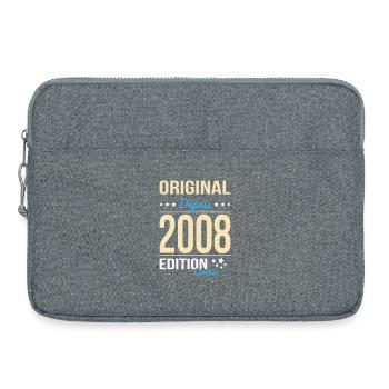 Original depuis 2008 – Anniversaire 18 ans - Sacoche pour ordinateur portable 15 pouces - gris chiné - Devant