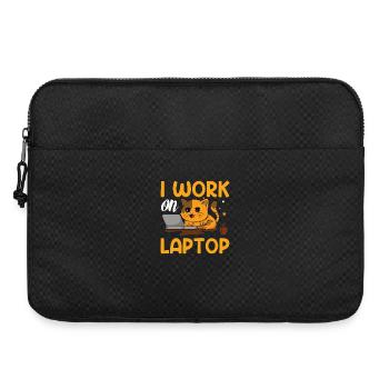 Cat work on laptop - Laptoptasche 15" - Schwarz - Vorne