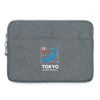 Tokyo Japon Coordinates Motif de voyage - Sacoche pour ordinateur portable 15 pouces - gris chiné - Devant