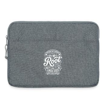 I'm Root – Linux User - Laptop bag 15" - heather grey - Front