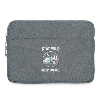 Stay Wild Schlaf Draußen - Laptoptasche 15" - Grau meliert - Vorne