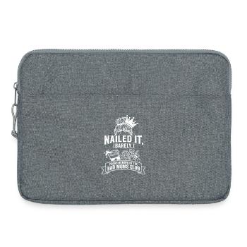 Bad Moms Club: Not quite perfect - Laptop bag 15" - heather grey - Front