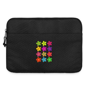 fleurs de marguerite - Sacoche pour ordinateur portable 15 pouces - noir - Devant