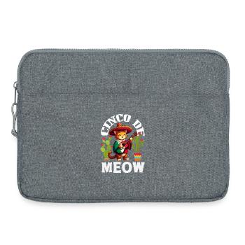 Fierté du Mexique & Maison Drapeau du Mexique - Sacoche pour ordinateur portable 15 pouces - gris chiné - Devant