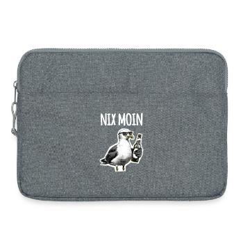Drôle de dicton : bière mouette du nord de l’Allemagne - Sacoche pour ordinateur portable 15 pouces - gris chiné - Devant