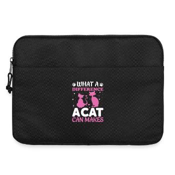 Quelle différence un chat peut faire - Sacoche pour ordinateur portable 15 pouces - noir - Devant