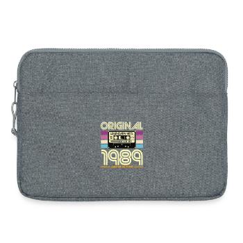 1989 Limited Edition Retro-Kassette - Laptoptasche 15" - Grau meliert - Vorne