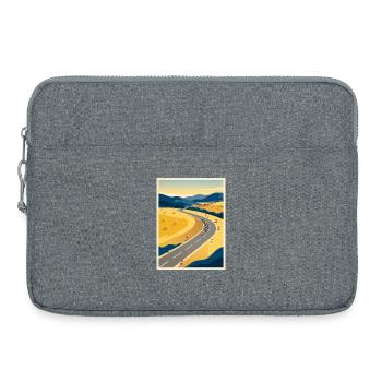 July Road – Radfahrer-Erinnerung - Laptoptasche 15" - Grau meliert - Vorne