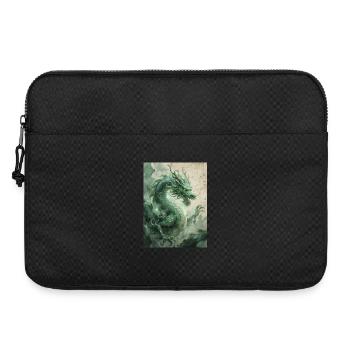 Der Herrscher des Ostens: Der Azurdrache (Qinglong) - Laptoptasche 15" - Schwarz - Vorne
