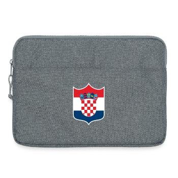 Croatie (Hrvatska) - Sacoche pour ordinateur portable 15 pouces - gris chiné - Devant