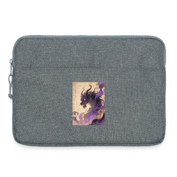 Amethysts Zepter: Qilin Zijin – Königliche Aura - Laptoptasche 15" - Grau meliert - Vorne