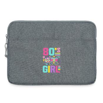 Retro Back to the 80s Vintage Design - Laptoptasche 15" - Grau meliert - Vorne