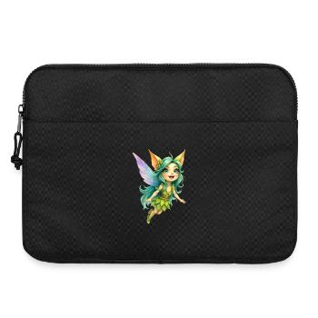 Fée Verte des Feuilles et des Ailes - Sacoche pour ordinateur portable 15 pouces - noir - Devant