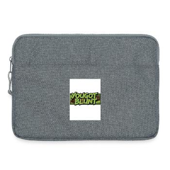 Diction de dessin animé YouGotBlunt - Sacoche pour ordinateur portable 15 pouces - gris chiné - Devant