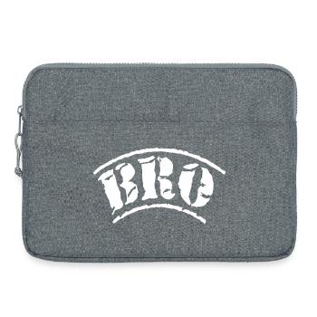 bro sis frère sœur famille amour grand petit meilleur - Sacoche pour ordinateur portable 15 pouces - gris chiné - Devant