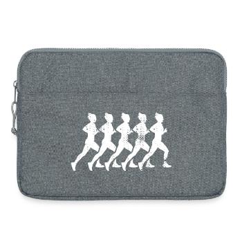 Running Girls - Laptop bag 15" - heather grey - Front