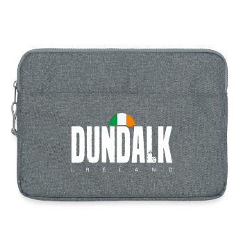 Dundalk Irish Flag Bold Text Tee - Laptop bag 15" - heather grey - Front