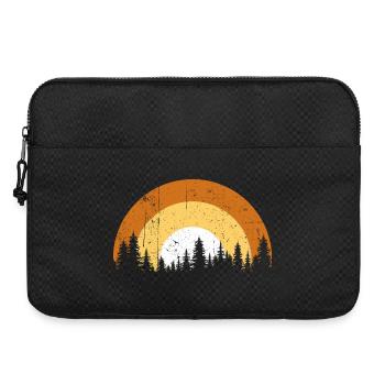 Sunset Pines Silhouette - Laptoptasche 15" - Schwarz - Vorne