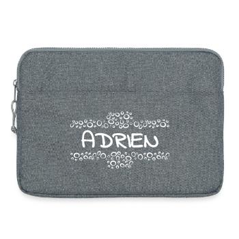 First name Adrien - Laptop bag 15" - heather grey - Front
